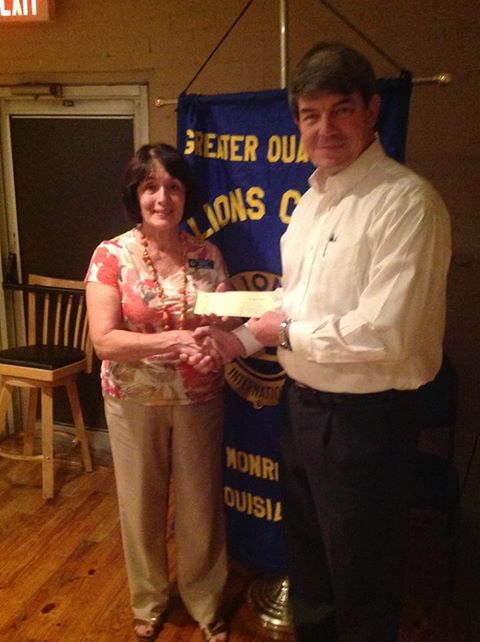 Greater Ouachita Lions Club donation presentation